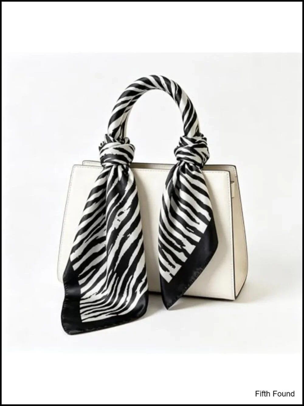 Satin Square Scarf Zebra Print Hair Wrap Head Scarf 35in Neck Scarf